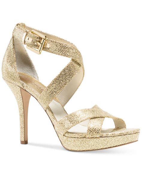 michael kors gold women's shoes